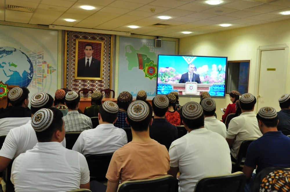 THE NATIONAL LEADER OF THE TURKMEN PEOPLE CONDUCTED A GENERAL LESSON IN THE CITY OF ARKADAG